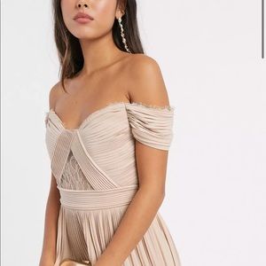 ASOS Bardot maxi dress. Brand new with tags. Size 6